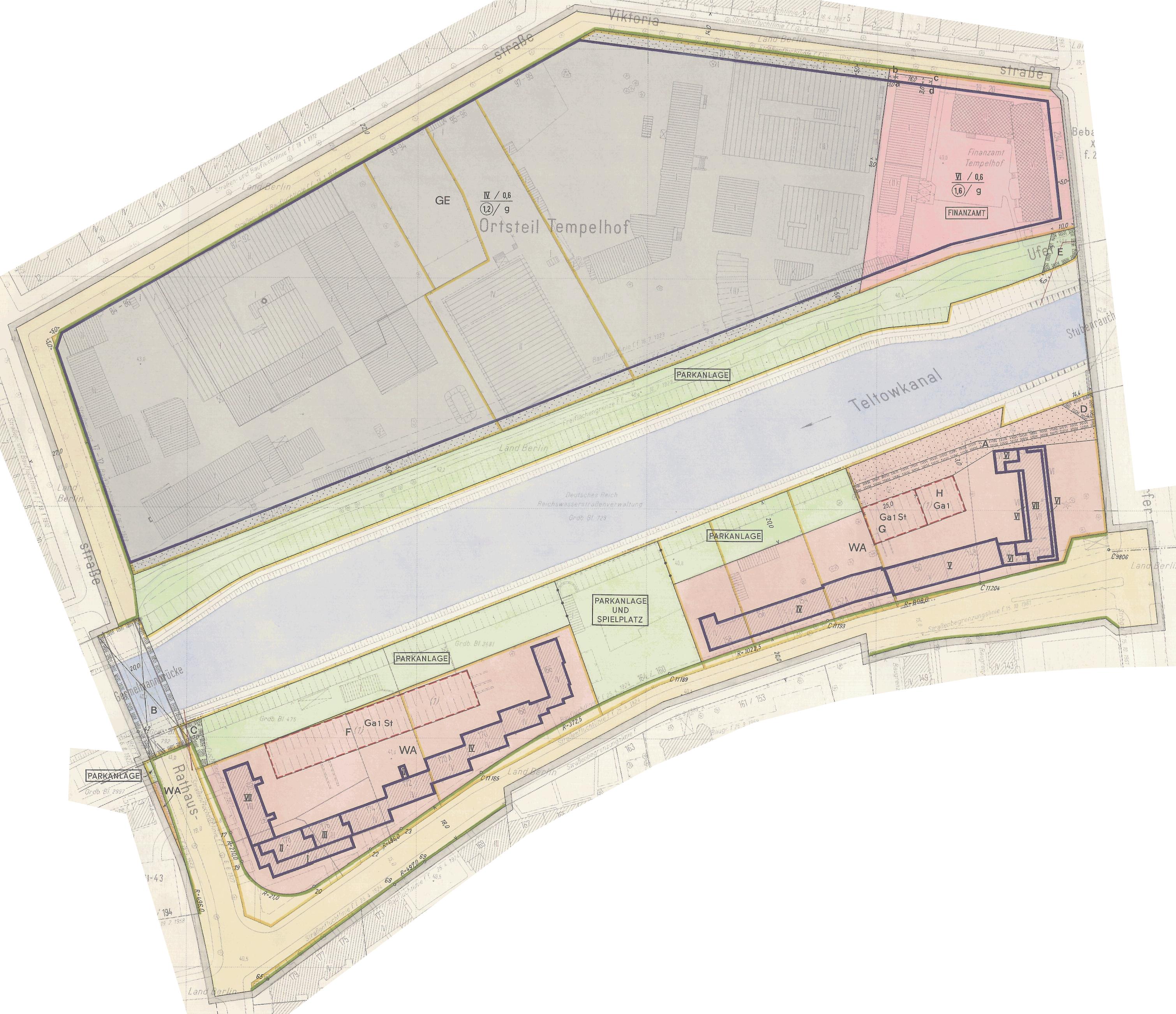 Bebauungsplan XIII-166, Ortsteil Tempelhof