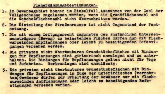 Textliche Festsetzungen