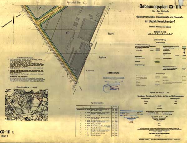 B-Plan Ansicht mit Klickbereichen