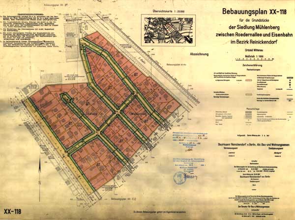 B-Plan Ansicht mit Klickbereichen