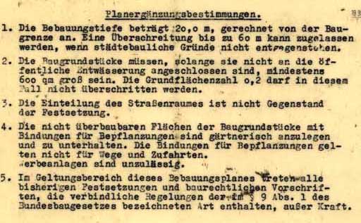 Textliche Festsetzungen