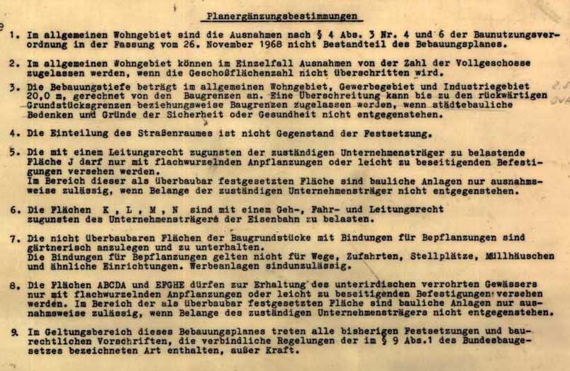 Textliche Festsetzungen