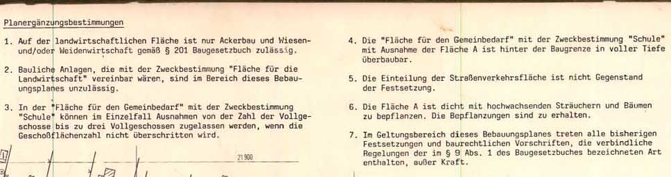 Textliche Festsetzungen