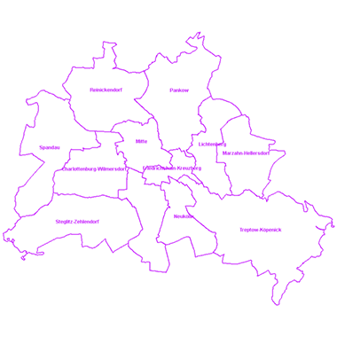 Vorschaugrafik zu Datensatz 'ALKIS Berlin Bezirke'