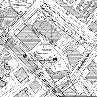 Vorschaugrafik zu Datensatz 'Karte von Berlin 1:5000 (K5 SW-Ausgabe)'