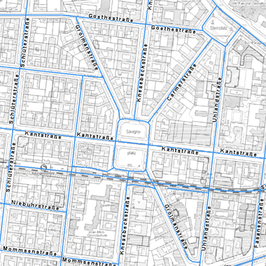 Vorschaugrafik zu Datensatz 'Straßenabschnitte - Verkehrsobjekte des Regionalen Bezugssytems (RBS)'