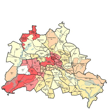 Vorschaugrafik zu Datensatz 'Wohnatlas Berlin - Angebotsmieten 2008/2009'