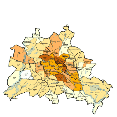 Vorschaugrafik zu Datensatz 'Wohnatlas Berlin - Anteil der Einwohner mit mind. 5-jähriger Wohndauer 2004-2009'