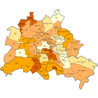 Vorschaugrafik zu Datensatz 'Wohnatlas Berlin - Prozentuale Veränderungen der Einwohnerzahlen 2013 - 2018'