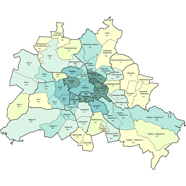 Vorschaugrafik zu Datensatz 'Wohnatlas Berlin - Umgewandelte Wohnungen 2012 - 2017 pro 1.000 Wohnungen'