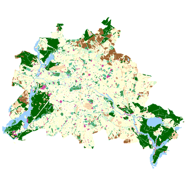 Vorschaugrafik zu Datensatz 'Grün- und Freiflächenbestand 1990 (Umweltatlas)'