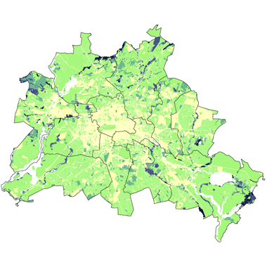 Vorschaugrafik zu Datensatz 'Nutzbare Feldkapazität der Böden für Flachwurzler 2020 (Umweltatlas) - [WMS]'