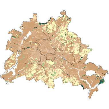 Vorschaugrafik zu Datensatz 'Mittlere effektive Kationenaustauschkapazität (KAKeff) der Böden 2020 (Umweltatlas) - [WMS]'