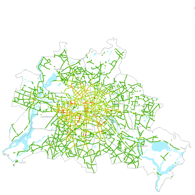 Vorschaugrafik zu Datensatz 'Verkehrsbedingte Luftbelastung im Straßenraum 2015 (Umweltatlas)'