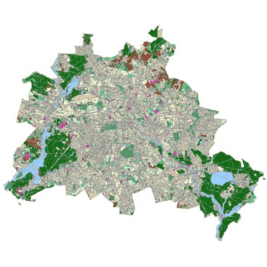 Vorschaugrafik zu Datensatz 'Grün- und Freiflächenbestand 2005 (Umweltatlas)'
