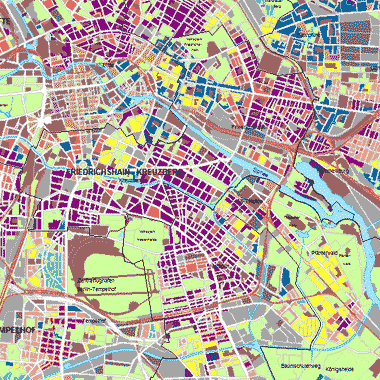 Vorschaugrafik zu Datensatz 'Stadtstruktur 2005 (Umweltatlas)'