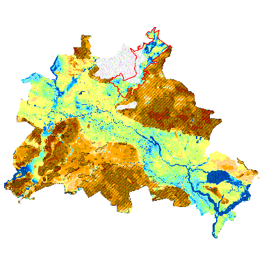 Vorschaugrafik zu Datensatz 'Flurabstand des Grundwassers 2020 (Umweltatlas)'