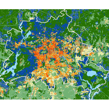 Vorschaugrafik zu Datensatz 'Klimamodell Berlin: Klimaanalysekarte 2015 (Umweltatlas)'