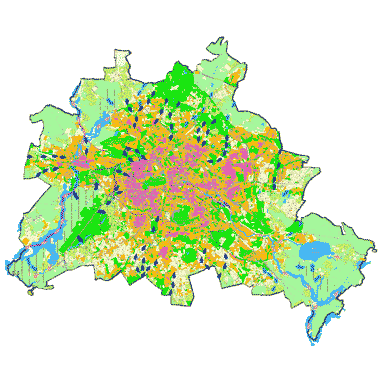 Vorschaugrafik zu Datensatz 'Klimamodell Berlin: Planungshinweise Stadtklima 2005 (Umweltatlas)'