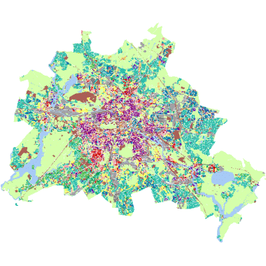Vorschaugrafik zu Datensatz 'Stadtstruktur 2020 (Umweltatlas)'