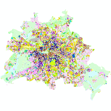 Vorschaugrafik zu Datensatz 'Stadtstruktur - Flächentypen differenziert 2020 (Umweltatlas)'