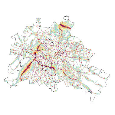 Vorschaugrafik zu Datensatz 'Strat. Lärmkarte L DEN (Tag-Abend-Nacht-Index) Straßenverkehr 2022 (Umweltatlas)'