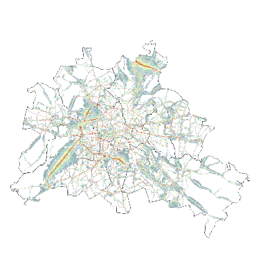 Vorschaugrafik zu Datensatz 'Strat. Lärmkarte L N (Nacht-Index) Straßenverkehr 2022 (Umweltatlas)'