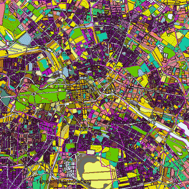 Vorschaugrafik zu Datensatz 'Stadtstruktur - Flächentypen differenziert 2005 (Umweltatlas)'